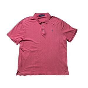 Polo Ralph Lauren Classic Fit Polo Shirt Men’s L Pink Solid Pony
